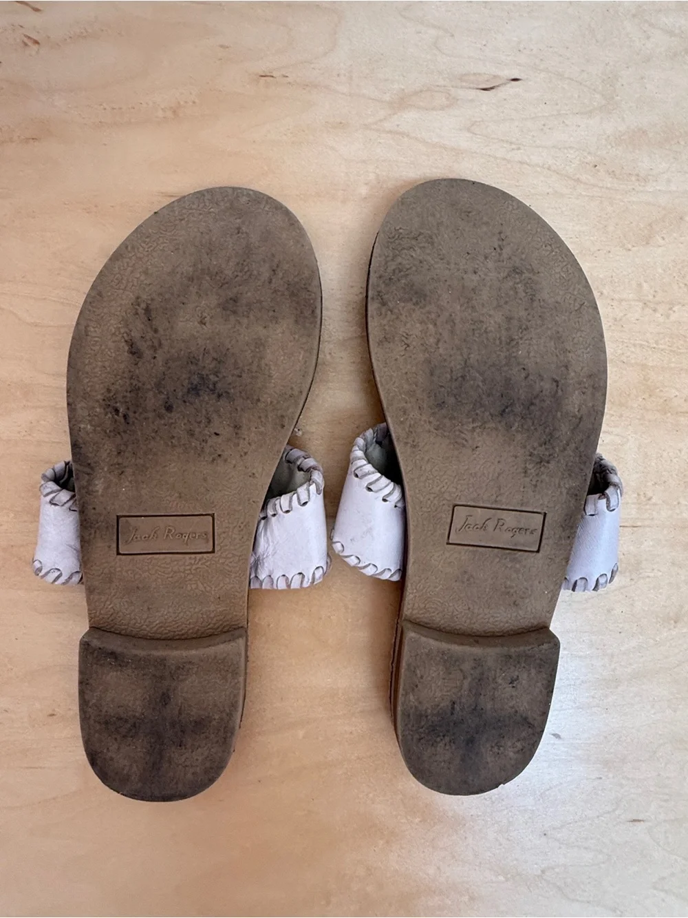 Jack Rogers Girls Leather Pink Miss Jacks size 3 big kids EUC